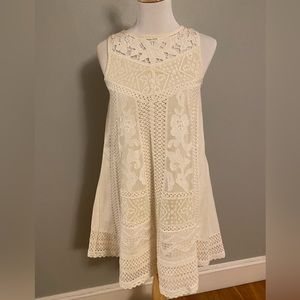 Anthropologie off white dress